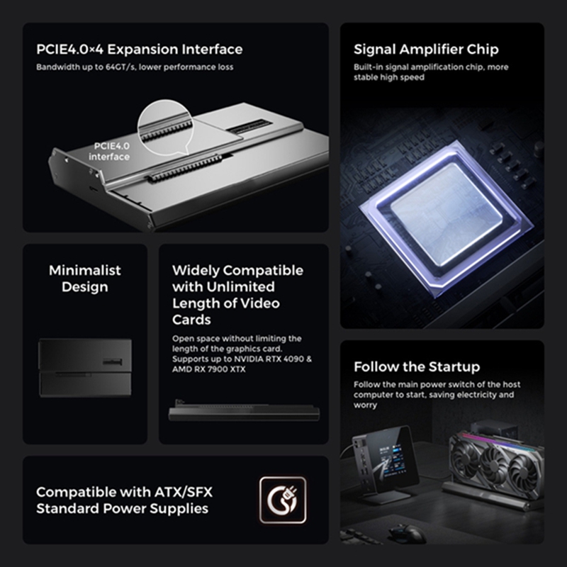 DEG1 External GPU Dock Station - Oculink Gpu Dock Station review and price