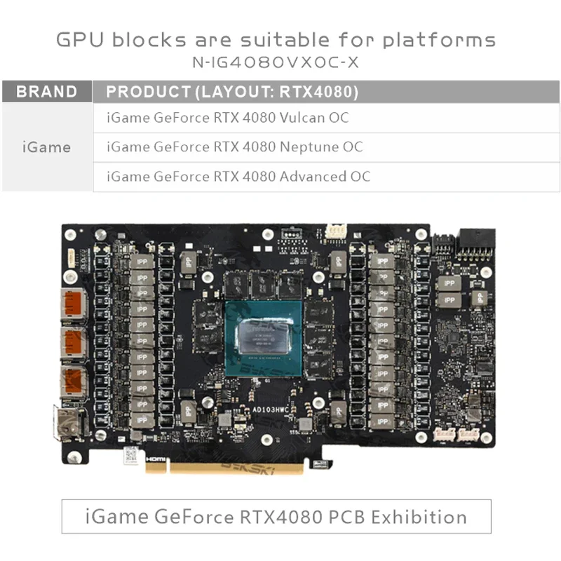 Bykski GPU Block for Colorful  - Rtx 4080 Water Cooling Block review and price