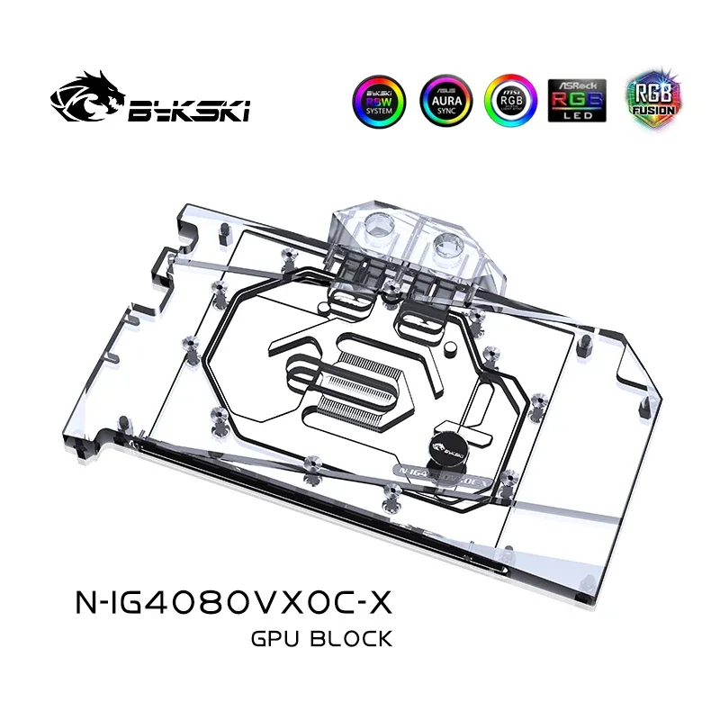 Bykski GPU Block for Colorful  - Rtx 4080 Water Cooling Block review and price
