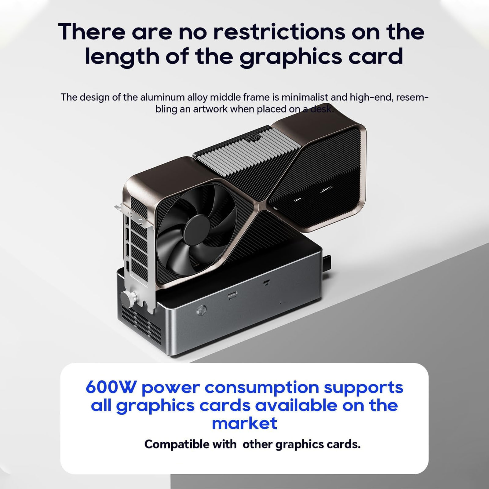 800W PSU PCIe 4.0 X4 External  - Oculink Gpu Dock Station review and price
